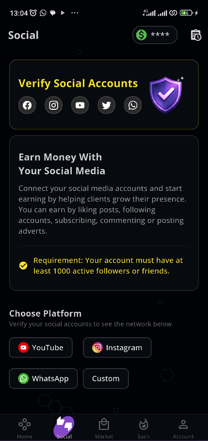 Verify your WhatsApp status audience to earn